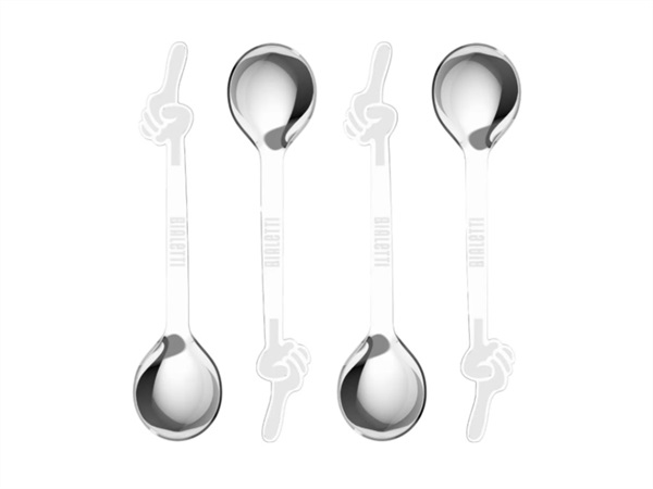 BIALETTI INDUSTRIE Set 4 Cucchiaini Omino