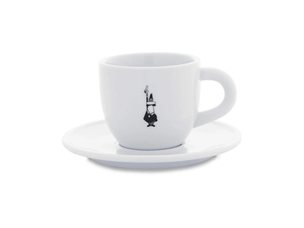 BIALETTI INDUSTRIE Tazza cappuccio istituzionale con piattino bianca
