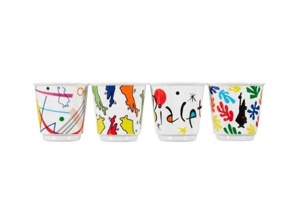 BIALETTI INDUSTRIE Set 4 bicchierini arte