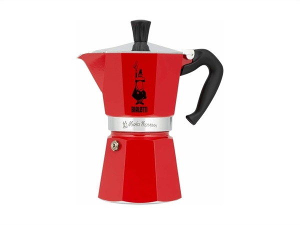 BIALETTI INDUSTRIE Moka express, 6 tazze rosso