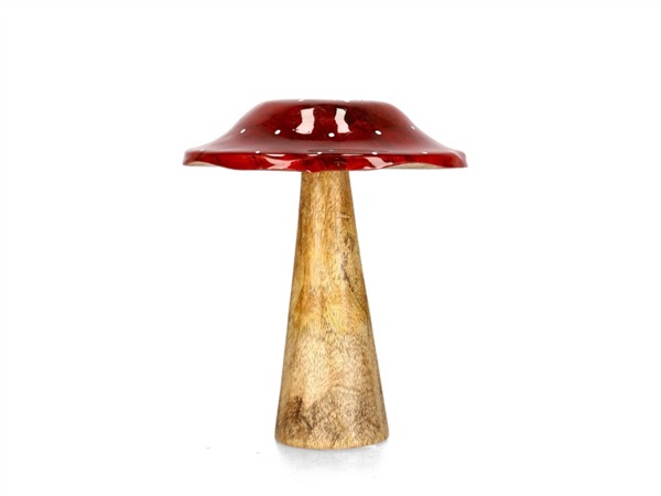 BIZZOTTO Fungo Jasper rosso h18 cm