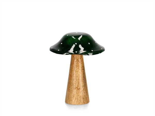 BIZZOTTO Fungo Jasper verde h15 cm