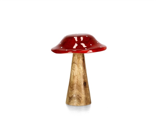 BIZZOTTO Fungo Jasper rosso h15 cm