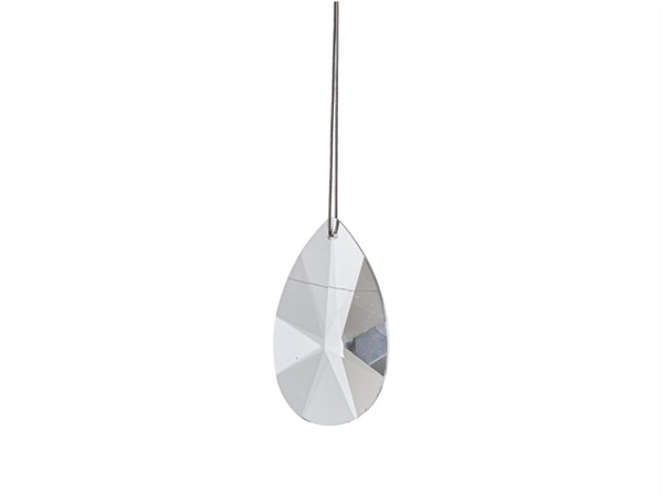 BIZZOTTO Pendaglio eldrid in vetro goccia trasparente, h 6,5 cm