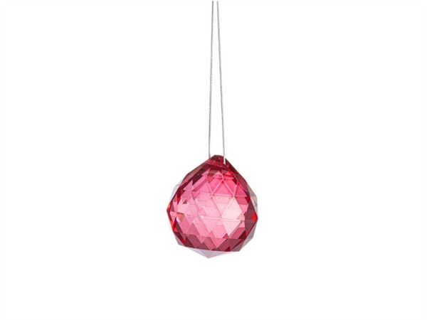 BIZZOTTO Pendaglio eldrid in vetro goccia rosso, Ø 4,5xh5 cm