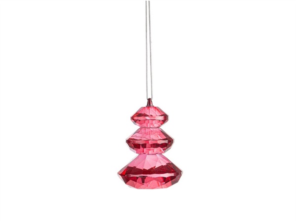 BIZZOTTO Pendaglio eldrid in vetro rosso, Ø4x5,8h cm