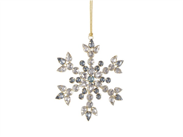 BIZZOTTO Pendaglio dakotah fiocco neve turchese, 12x12 cm