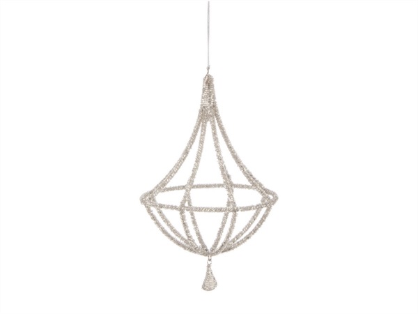BIZZOTTO Pendaglio reecy lampadario argento, Ø15x20h cm