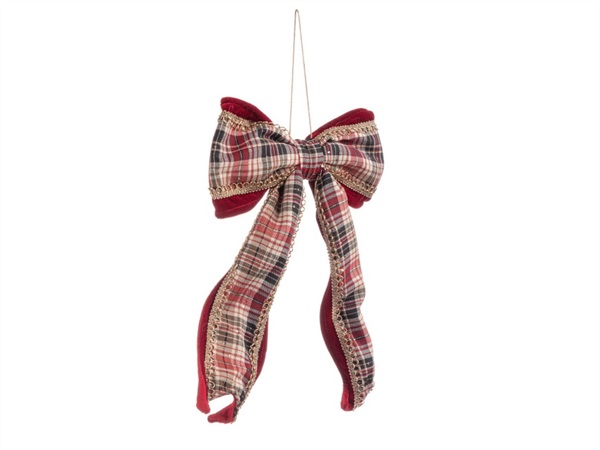 BIZZOTTO Pendaglio mellony fiocco tartan rosso