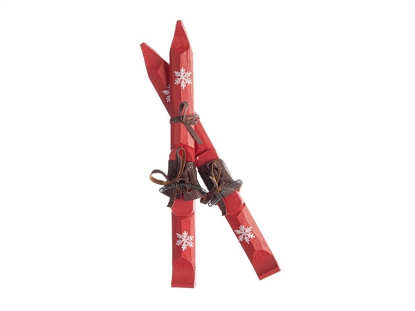 BIZZOTTO Pendaglio cortina scii rosso h23 cm