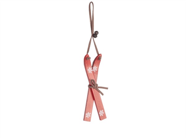 BIZZOTTO Pendaglio cortina scii rosso h14,5 cm