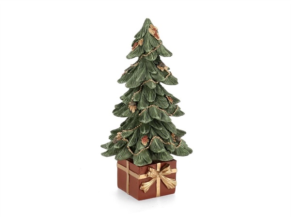 BIZZOTTO Decorazione pino jeff stand con pacco regalo