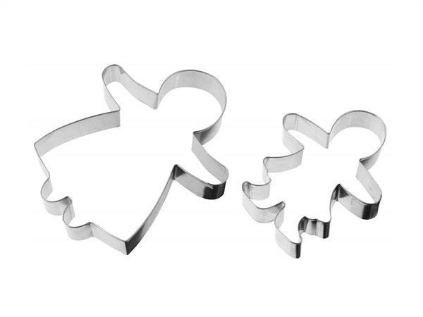 ZENKER Tagliabiscotti Mamma+Bimba Ginger Family Zenker in acciaio inox, 2 pz