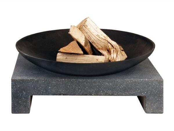 COUNTRY STYLE Braciere con base rettangolare in granito