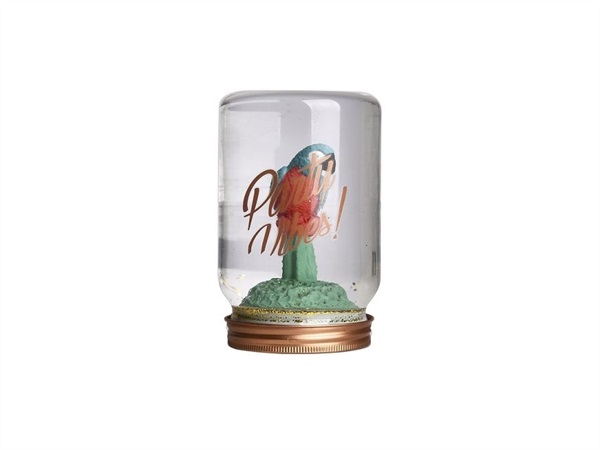 TRADING GROUP Jar Snowglobe -Pusher Palla di Natale-Pappagallo