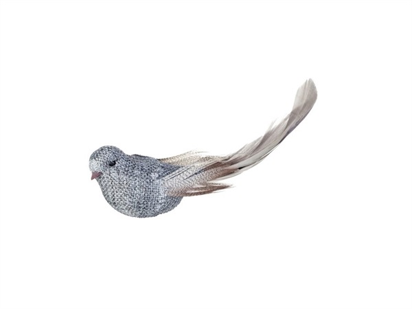 LENE BJERRE DENMARK Uccellino vencke, decorazione per albero di natale argento, Lene Bjerre Denmark, 5 cm