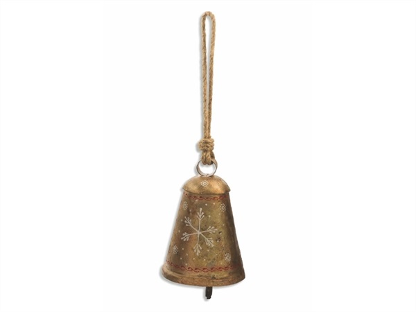 VILLA D'ESTE HOME TIVOLI Campana oro Bell decorata Villa d'Este Home Tivoli, 6x11 cm