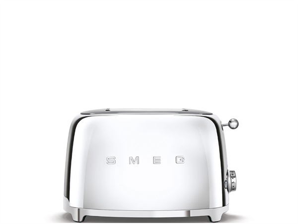 SMEG TOSTAPANE TOASTER 2 FETTE CROMO ANNI '50 SMEG