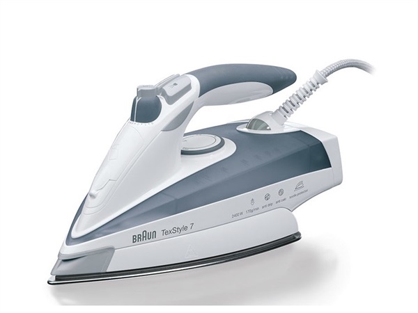 BRAUN Ferro da Stiro a Vapore Braun TS775TP TexStyle 7, 2400 W, Grigio/Bianco