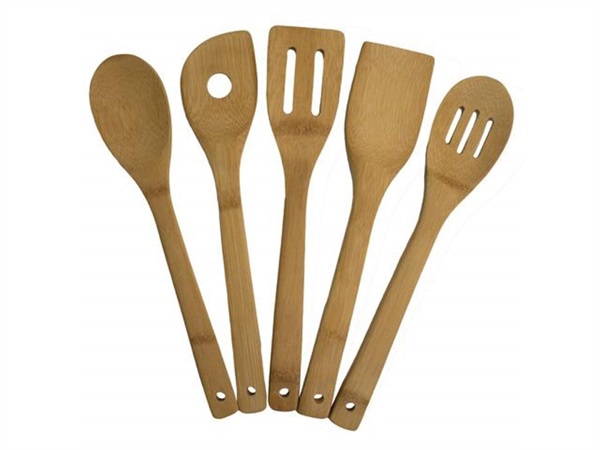Utensili in bambù, 30 cm, set 5 pz