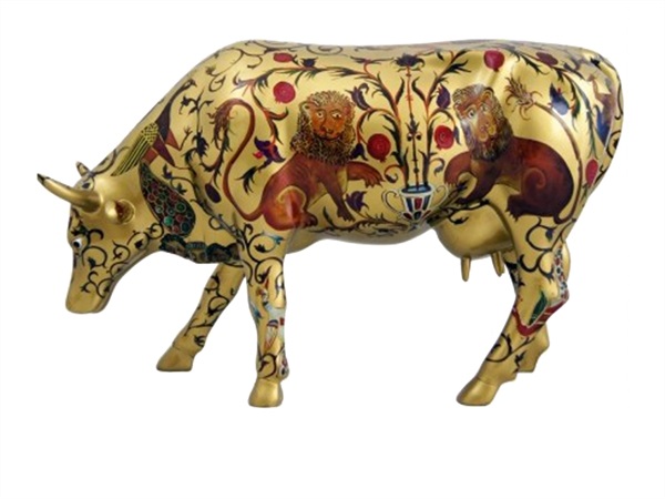 COWPARADE golden byzantine