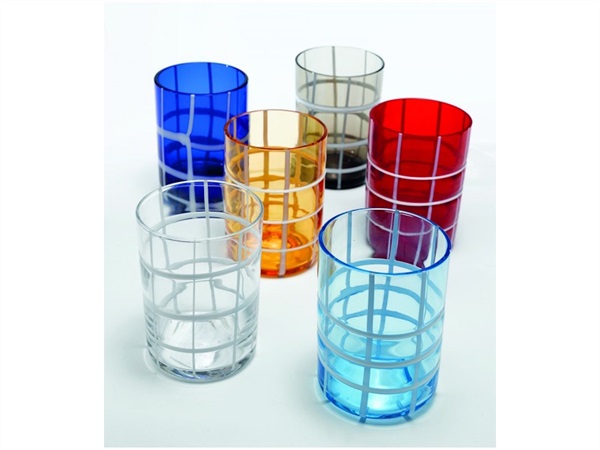 ZAFFERANO S.R.L. Twiddle, set 6 bicchieri tumbler colori assortiti