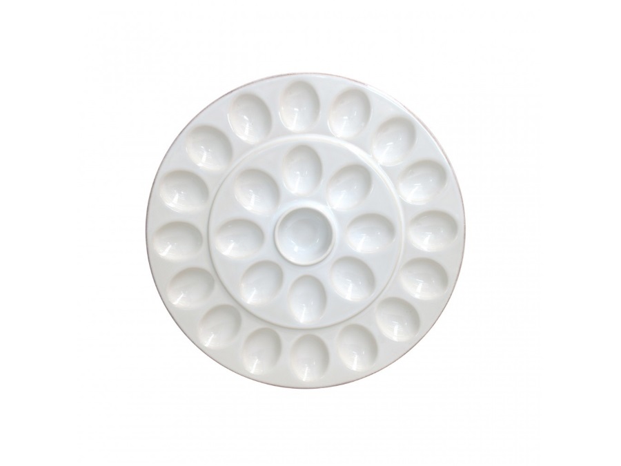 CASAFINA Cook & Host bianco, egg platter Ø 34 cm