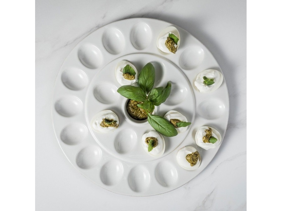 CASAFINA Cook & Host bianco, egg platter Ø 34 cm