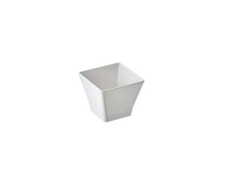 LEONE Coppetta finger food in melamina bianca, 6,5x6,5x5,5 cm