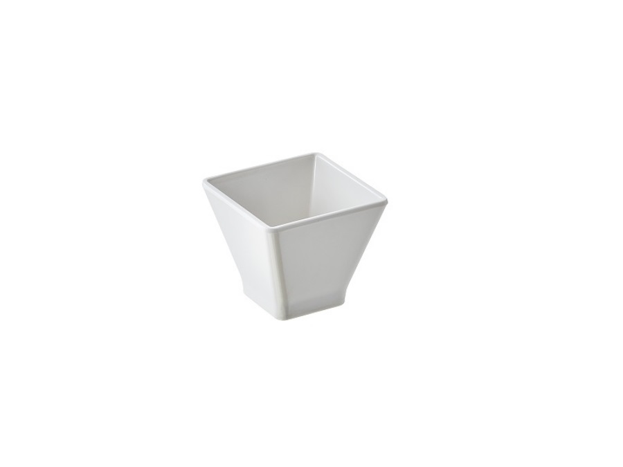 LEONE Coppetta finger food in melamina bianca, 8x8x6,3 cm cm