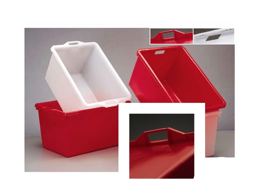 ICS SPA Corba rettangolare ics con maniglie esterne rossa 65 lt