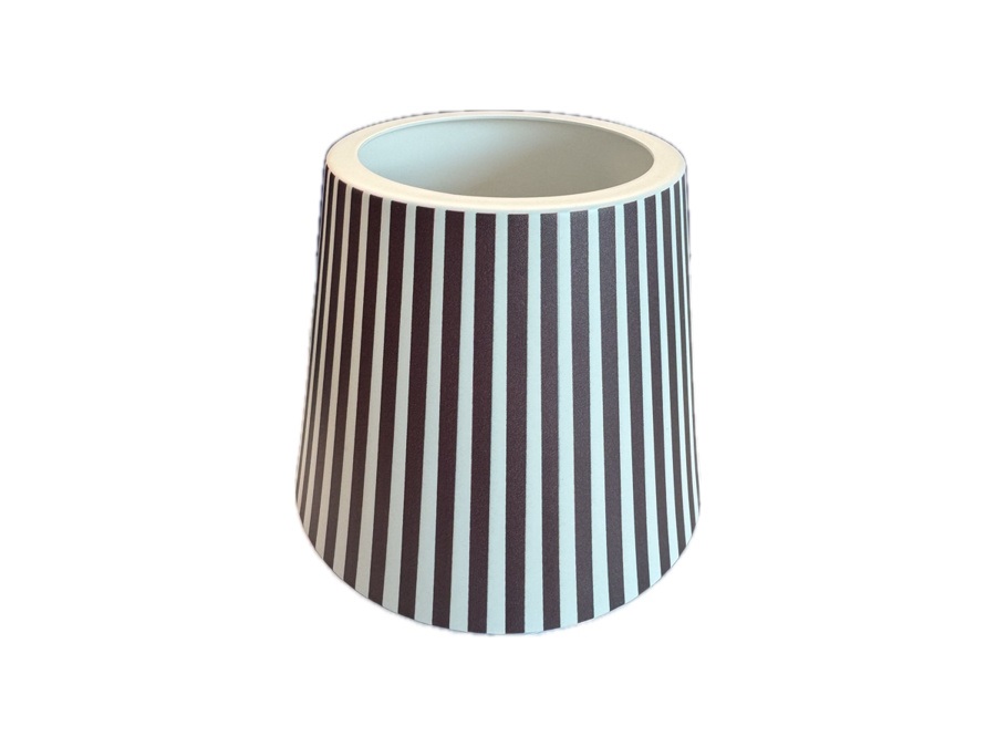 ZAFFERANO S.R.L. Cover in metallo per poldina Ø11,4x8,9 cm - righe marroni