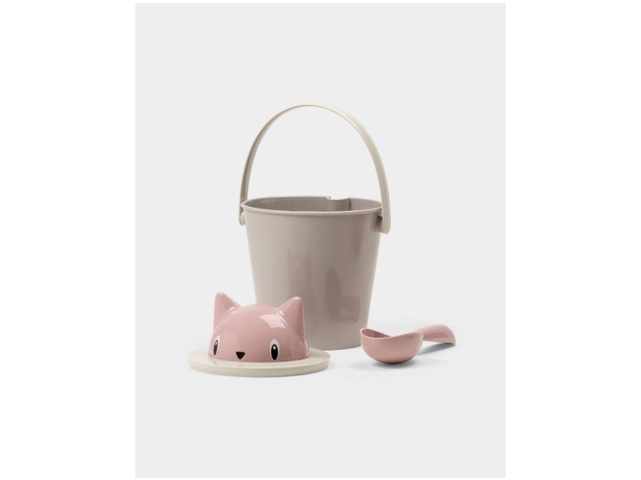 UNITED PETS Crick, secchiello portacrocchette gatto rosa/tortora