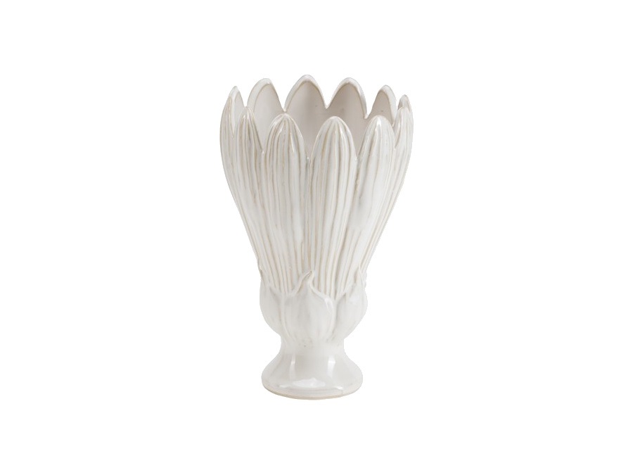 RITUALI DOMESTICI Crocus, vaso bianco - Ø13,5x21h cm