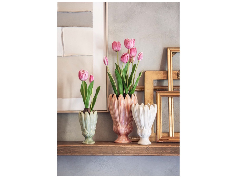 RITUALI DOMESTICI Crocus, vaso verde - Ø16x26,5h cm