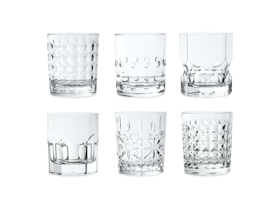 BACI MILANO Crystal touch - set 6 tumbler in acrilico trasparente