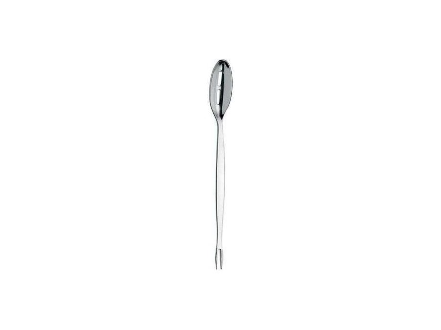 ABERT Cucchiaio olive con fori in acciaio Inox 18/10, 225 mm