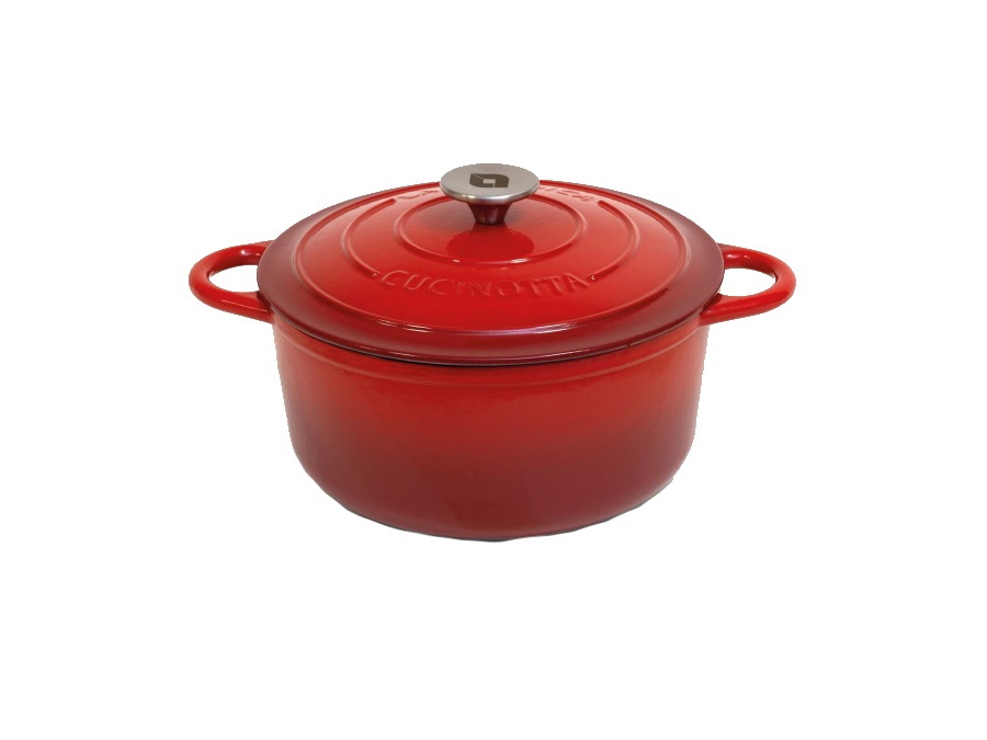 LA NORDICA Cucinotta, cocotte tonda in ghisa Ø 24 cm - rosso