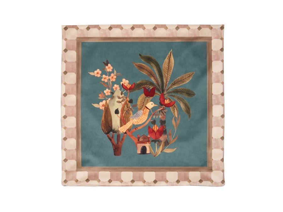 L'OCA NERA Cuscino 48x48 cm - ottanio