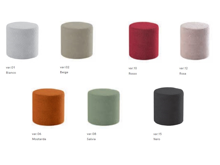 MAISON SUCREE Cylinder, pouf in nuage 38x38x38 cm