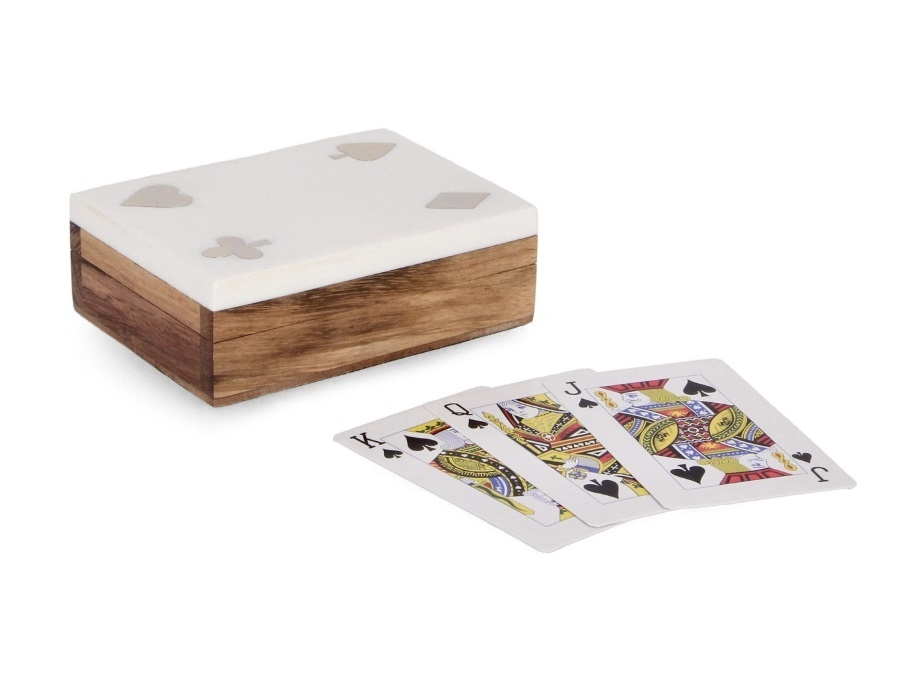 BIZZOTTO Decorazione carte fortune bianco