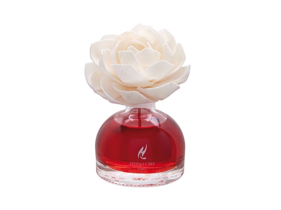 HYPNO CASA Diffusore con rosa 100 ml - Rosso Divino