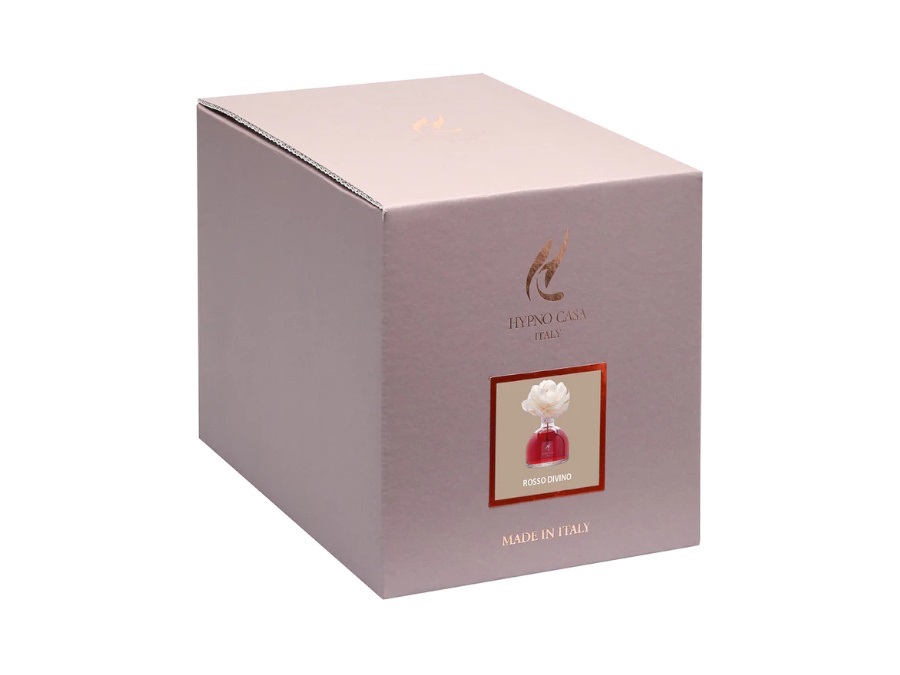 HYPNO CASA Diffusore con rosa 100 ml - Rosso Divino