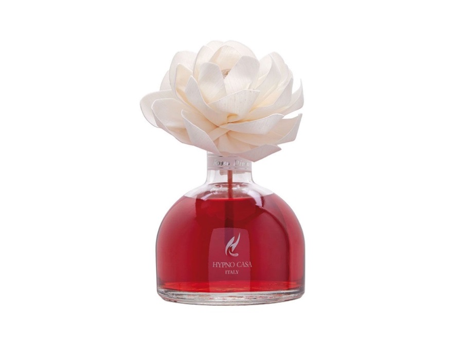 HYPNO CASA Diffusore con rosa 250 ml - Rosso Divino