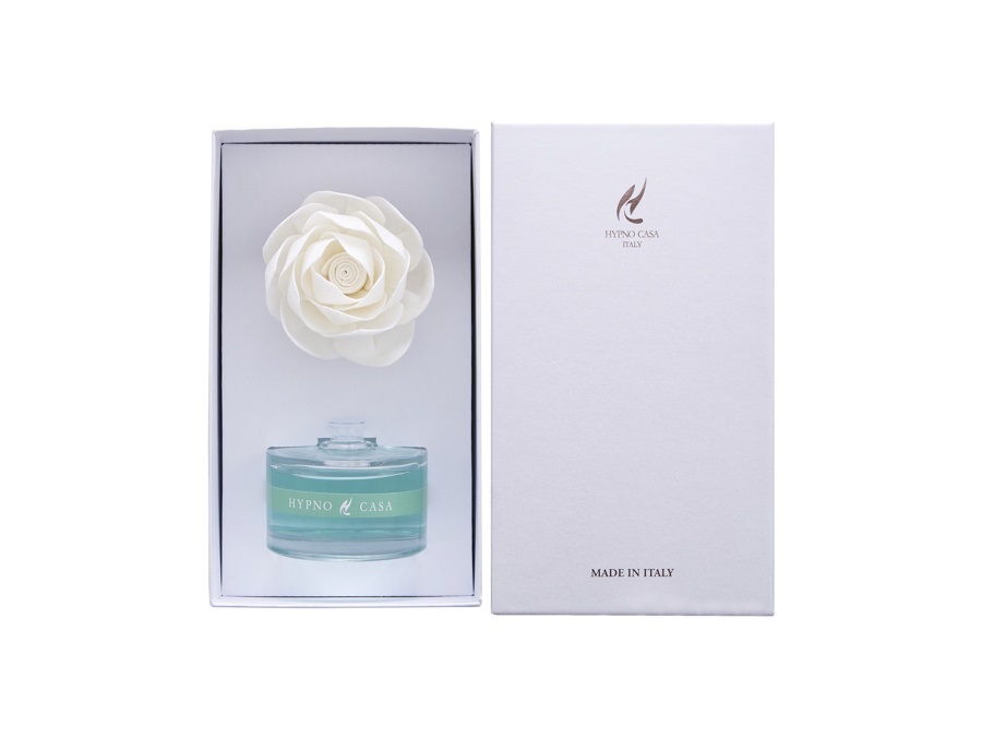 HYPNO CASA Diffusore con rosa 60 ml - Acqua Marina
