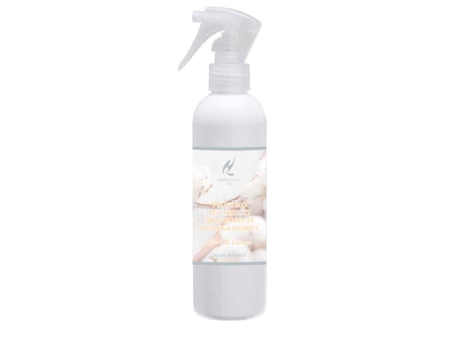 HYPNO CASA Diffusore spray per tessuti biodegradabile fiori di cotone, 250 ml