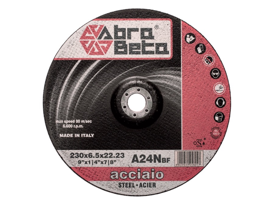 ABRA BETA Disco A24N, per acciaio, centro depresso