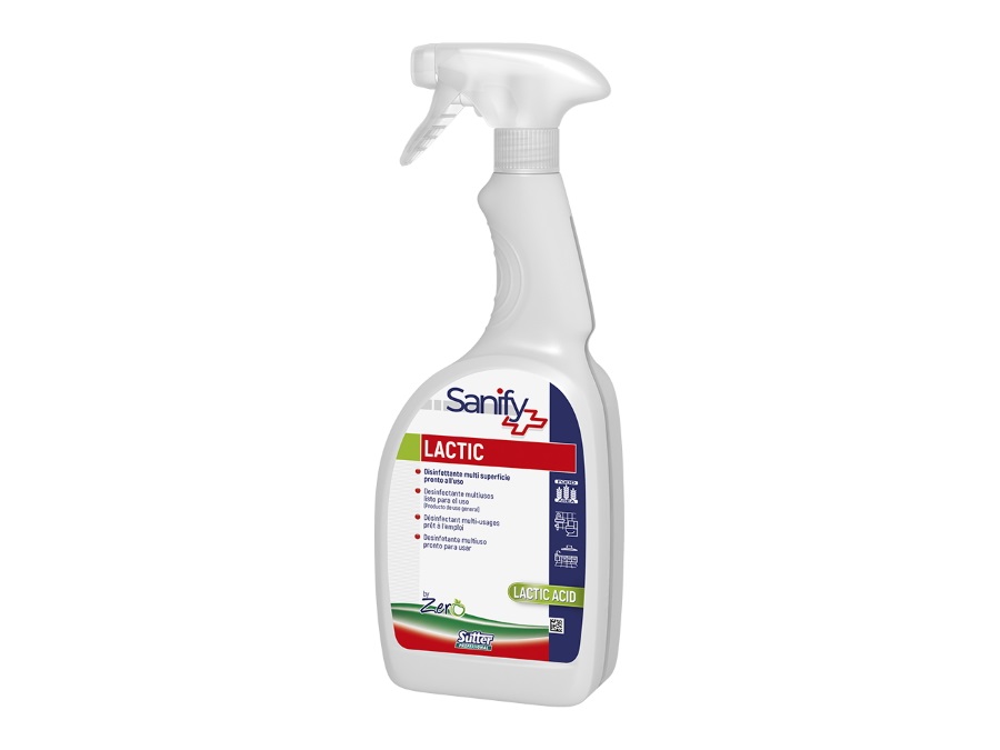 SUTTER PROFESSIONAL Disinfettante LACTIC multi superficie pronto all'uso naturale 750 ml