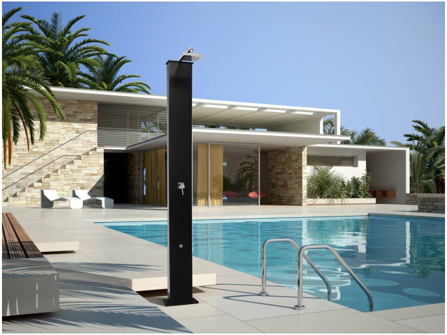 ITALIAN POOL DOCCIA SOLARE FUTURA, 38 Lt con lavapiedi
