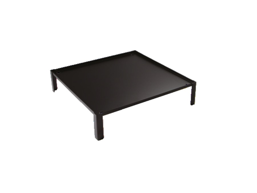 ABERT Domino, alzata presentazione nero, 40x40 cm, h. 9 cm